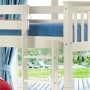 GRADE A2 - Oxford Stone White Single Bunk Bed - Ladder fixes to either side!