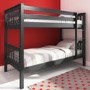 Oxford Single Bunk Bed in Anthracite Grey