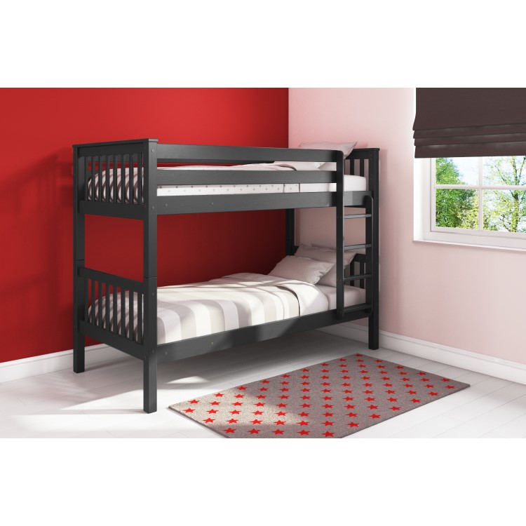 Oxford Single Bunk Bed in Anthracite Grey