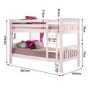 GRADE A1 - Oxford Single Bunk Bed in Light Pink