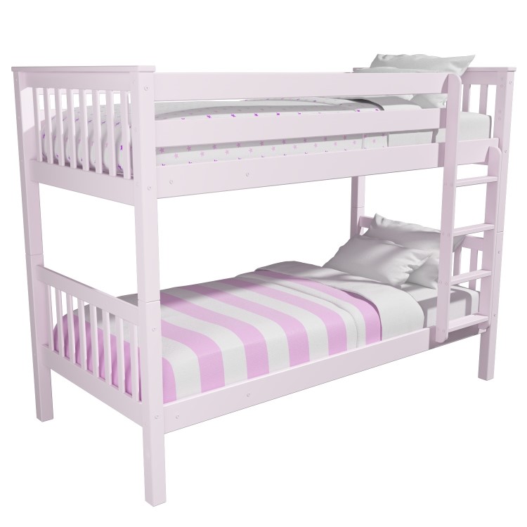 GRADE A1 - Oxford Single Bunk Bed in Light Pink