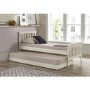 GRADE A1 - Oxford Single Guest Bed in Cream - Trundle Bed Included