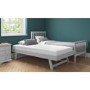 Oxford Grey Wooden Guest Bed with Trundle Included