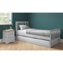 Oxford Grey Wooden Guest Bed with Trundle Included