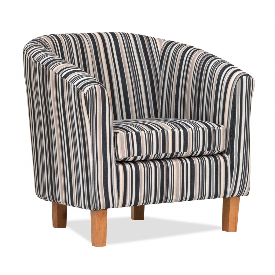 World Furniture Oxford Stripe Tub Chair