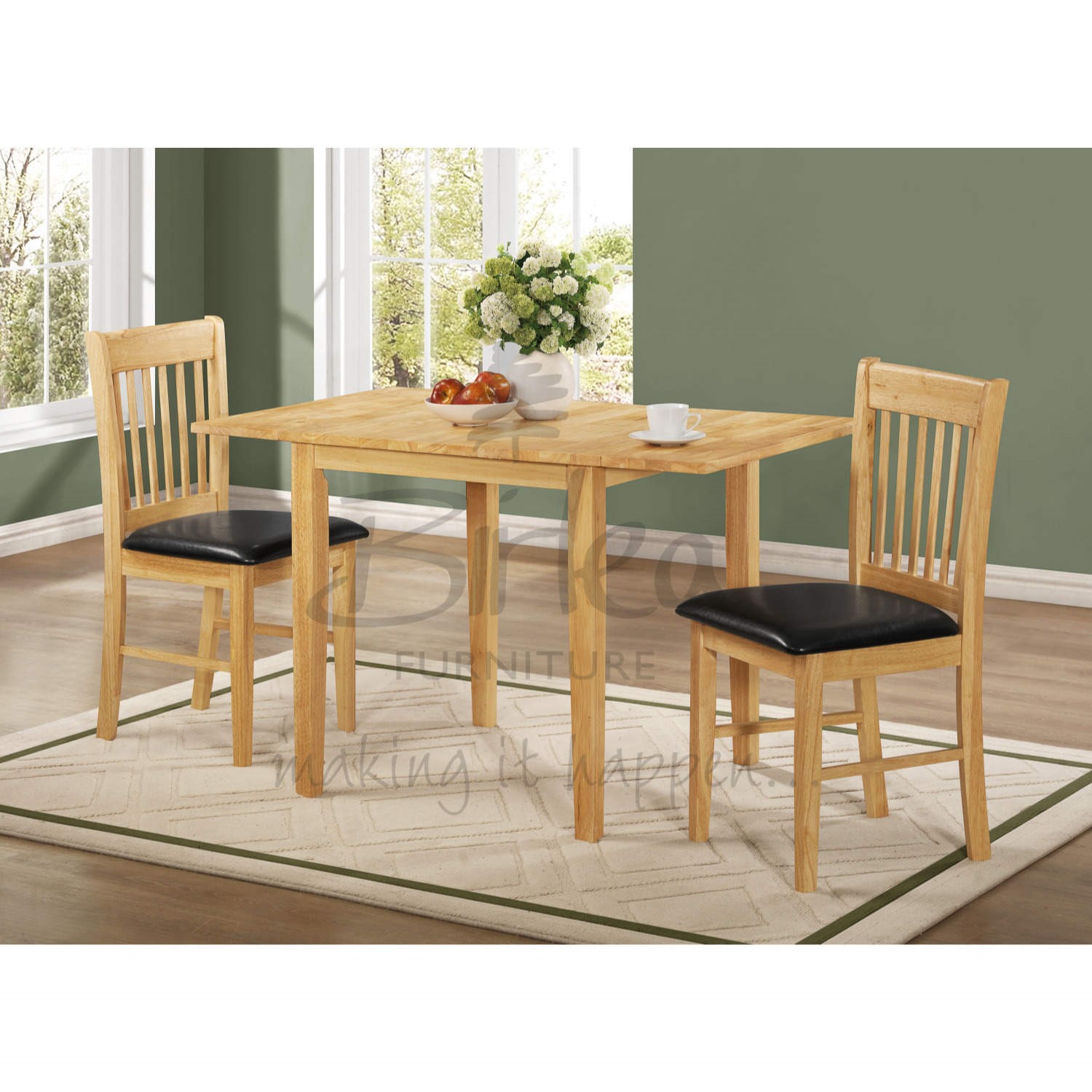 Birlea Furniture Oxford Dining Set in Brown - Furniture123