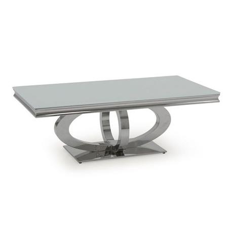 Vida Living Orion White Glass Coffee Table