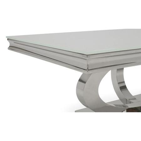 Vida Living Orion White Glass Coffee Table
