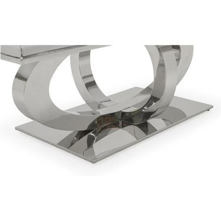 Vida Living Orion White Glass Coffee Table