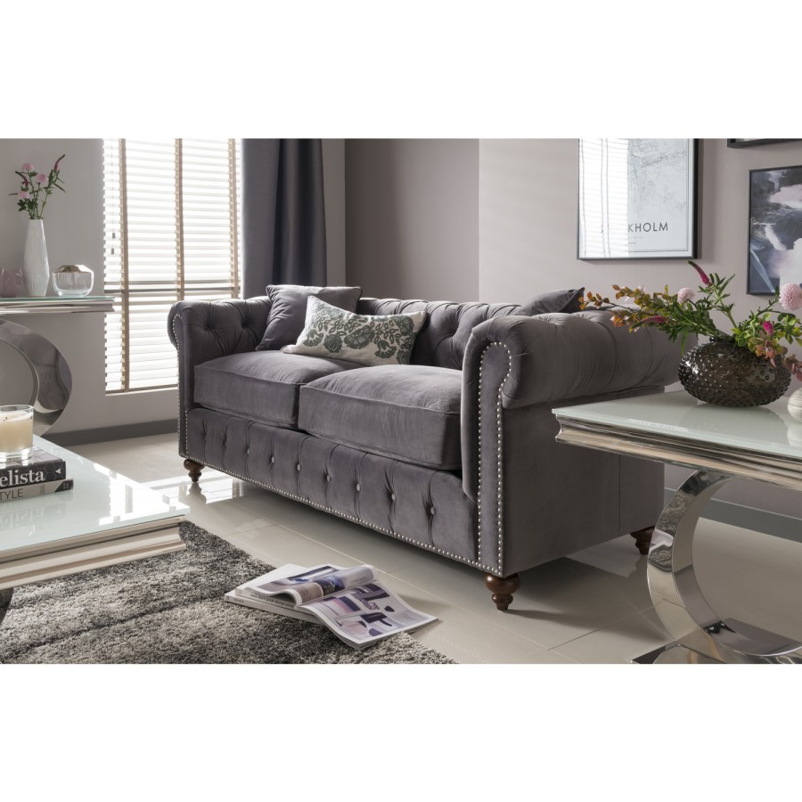 Vida Living Orion White Glass Top Lamp Table with Metal Base