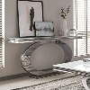 Orion Mirrored Console Table in White - Vida Living