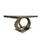 Vida Living Furniture Orion White Mirrored Dining Table 220cm