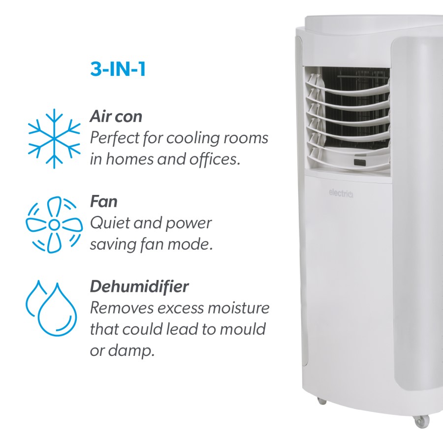 electriQ 14000 BTU Portable Air Conditioner
