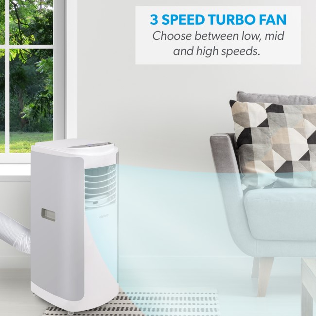 electriQ 12000 BTU Smart Portable Air Conditioner with Heat Pump