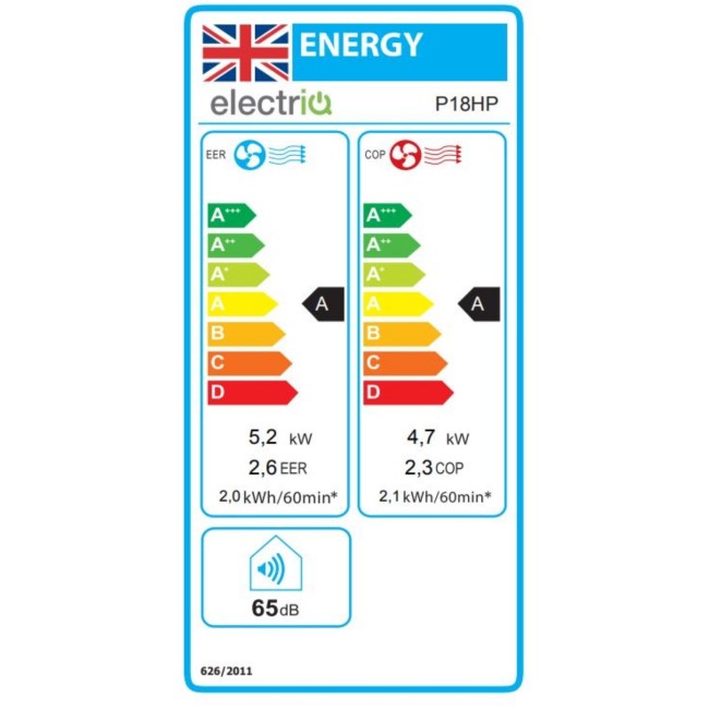 electriQ 18000 BTU Portable Air Conditioner with Heat Pump