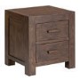 Pacific 3 Piece Bedroom Set in Solid Dark Oak - Walnut Effect
