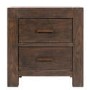 Pacific 3 Piece Bedroom Set in Solid Dark Oak - Walnut Effect