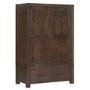 Pacific 3 Piece Bedroom Set in Solid Dark Oak - Walnut Effect