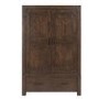 Pacific 3 Piece Bedroom Set in Solid Dark Oak - Walnut Effect