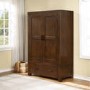 Pacific 3 Piece Bedroom Set in Solid Dark Oak - Walnut Effect