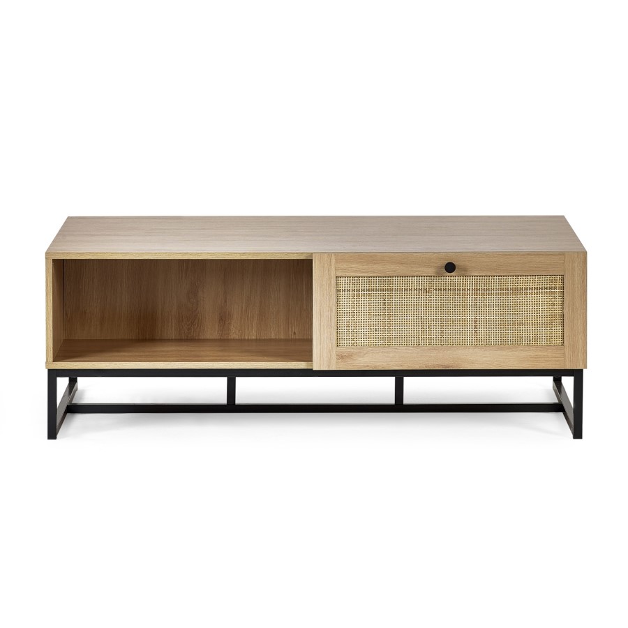 Rectangular Oak Coffee Table with Storage - Padstow