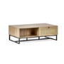 Rectangular Oak Coffee Table with Storage - Padstow