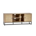 PAD006 Large Oak TV Stand with Storage - TV's up to 64" - Padstow