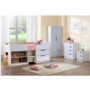 Birlea Furniture Paddington 4 Drawer Chest in White and Oak