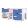 GRADE A2 - Birlea Furniture Paddington Cabin Bed in White and Blue