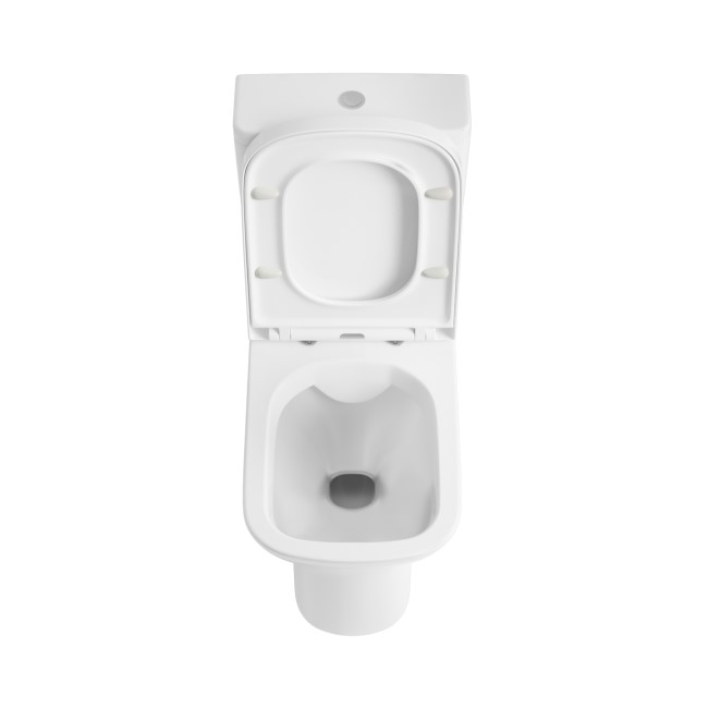 Close Coupled Rimless Open Back Toilet with Soft Close Seat - Palma