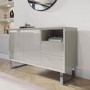 Large Beige Gloss Sideboard with Drawers - Paloma