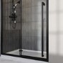 Black 8mm Sliding Shower Door Extended Handle 1000mm - Pavo