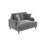 Grey Velvet Loveseat - Payton