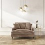 GRADE A2 - Beige Velvet Loveseat - Payton
