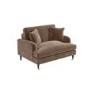 GRADE A2 - Beige Velvet Loveseat - Payton