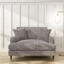 GRADE A1 - Grey Textured Fabric Loveseat - Payton