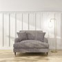 GRADE A1 - Grey Textured Fabric Loveseat - Payton