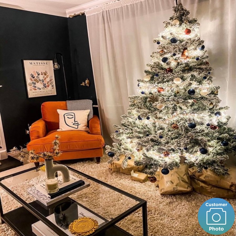 GRADE A2 - Opulence Orange Velvet Armchair - Payton