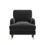 ALMOST PERFECT - Charcoal Velvet Armchair - Payton