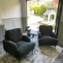 ALMOST PERFECT - Charcoal Velvet Armchair - Payton