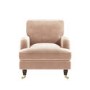 Velvet Armchair in Blush Pink - Payton