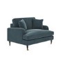 Blue Velvet Love Seat - Payton