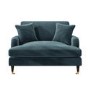 ALMOST PERFECT - Blue Velvet Loveseat - Payton