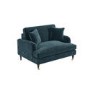ALMOST PERFECT - Blue Velvet Loveseat - Payton