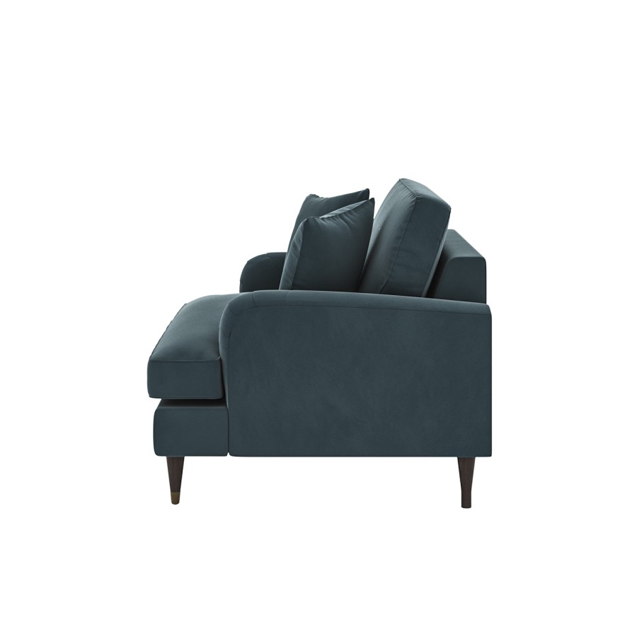 Blue Velvet Love Seat - Payton