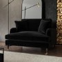 ALMOST PERFECT - Black Velvet Loveseat - Payton