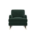 PAY031 Dark Green Velvet Armchair - Payton