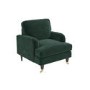 ALMOST PERFECT - Dark Green Velvet Armchair - Payton