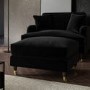 ONLY OPENED - Payton Footstool in Sunningdale jet