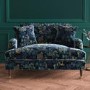 Floral Loveseat Armchair in Blue - Payton